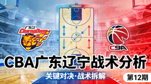 CBA广东辽宁战术分析专栏封面
